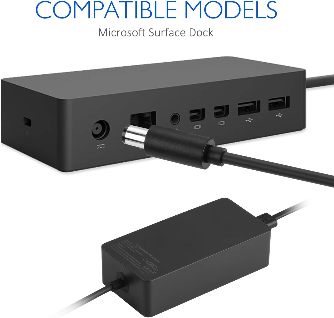 Microsoft Surface 90W 1749 AC Charger for Surface Dock - Pulls