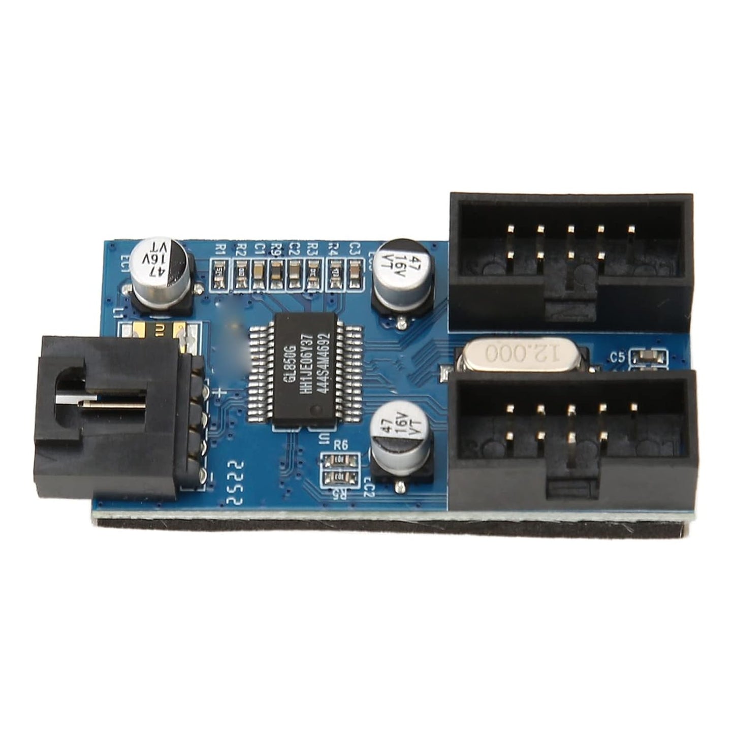 USB 9 pin Header Splitter 1 to 2 with circuit board