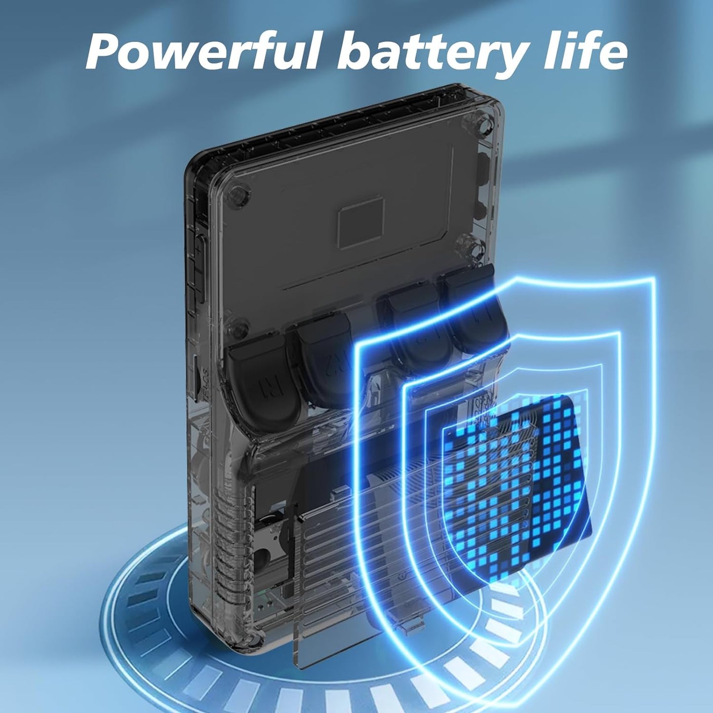 R36S Handheld Retro Game Console – 3.5-Inch Display, 128GB Storage, Black/White, Portable Gaming System