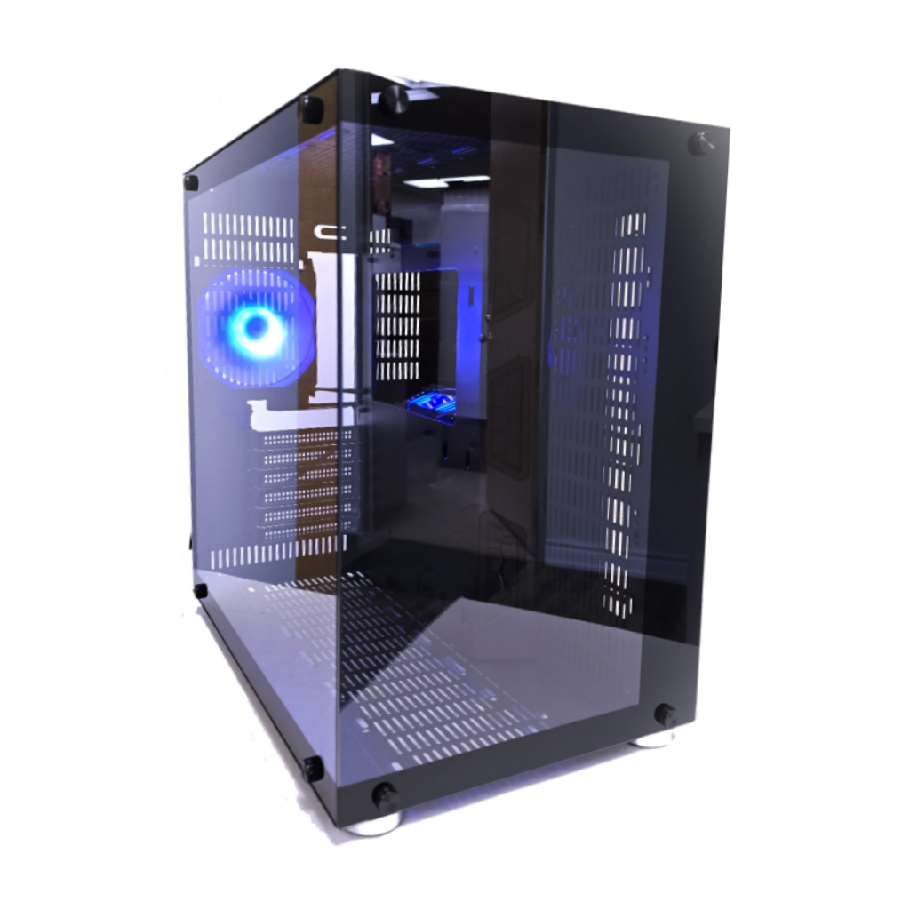 Samco UFOII Computer Case (Black) with 1 x 120mm RGB Fan