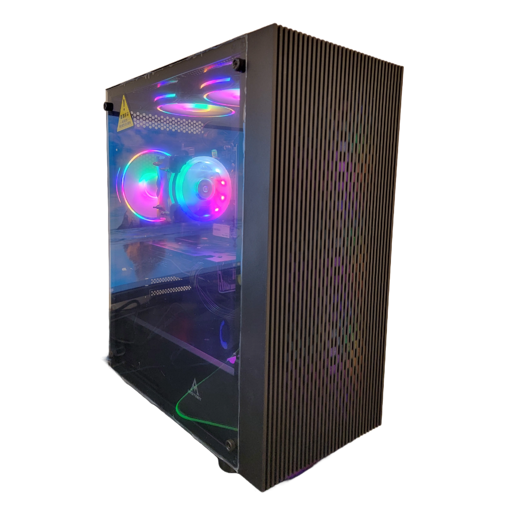 CTO Gaming GX240-BK MT Intel Core i5-8400 16GB 1TB SSD AMD RX590 Graphic Wi-Fi W11P w/RGB Keyboard, Mouse, Mousepad, 7.1 USB Headset - Refurb