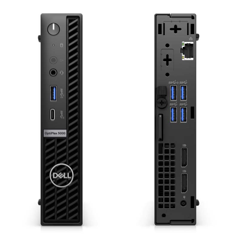 Dell Optiplex 5000 Micro, Business Desktop, Intel Core i5-12400T, 16GB RAM, 512GB SSD, Wi-Fi 6, Window 11 Pro - Refurbished