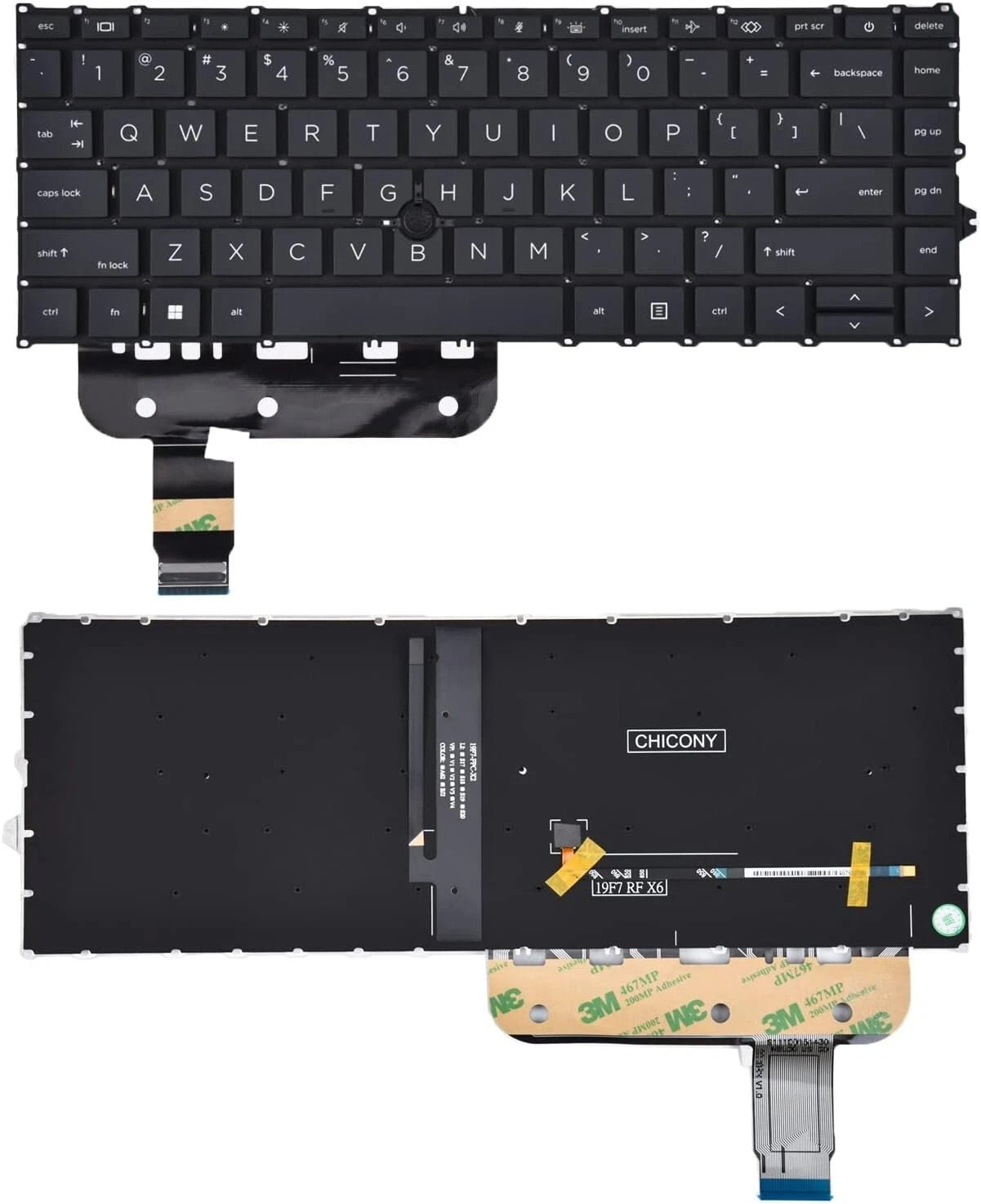 HP Firefly 14 G7 US Keyboard M07131-001