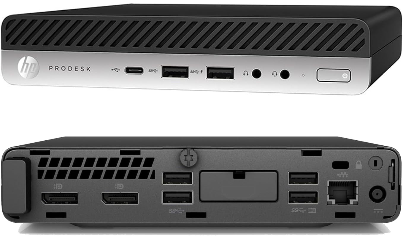 HP Prodesk 600 G4 DM, Business Desktop, Intel Core i7-8700T, 16GB RAM, 512GB SSD, Wi-Fi, Windows 11 Pro - Refurbished