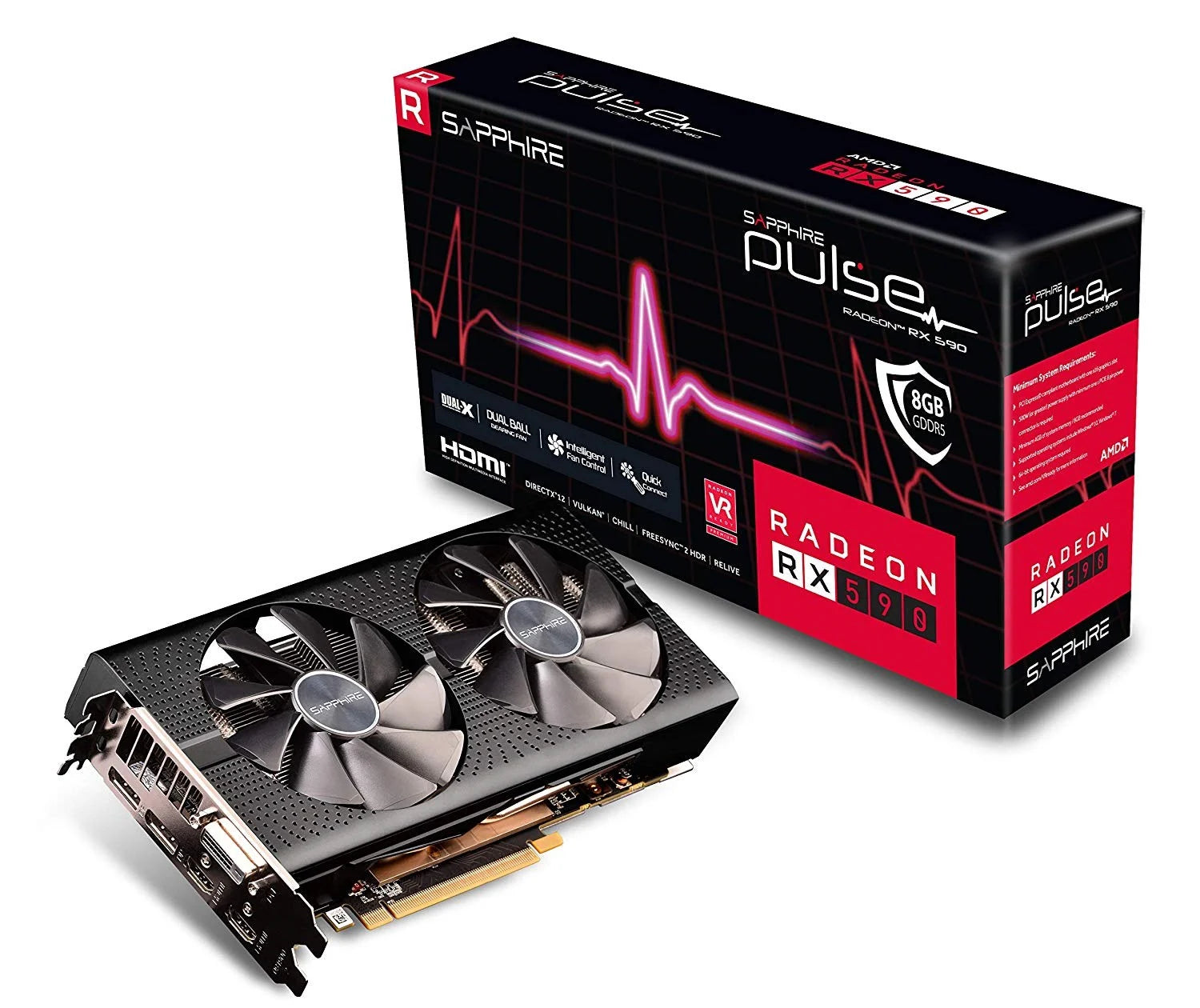 Sapphire AMD Radeon RX590 8GB Pulls CTO TECHNOLOGY
