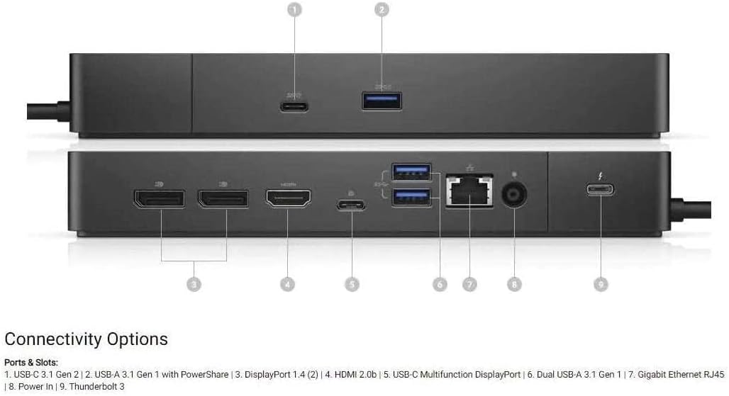 Dell WD19TBS Docking Station Thunderbolt - Refurb