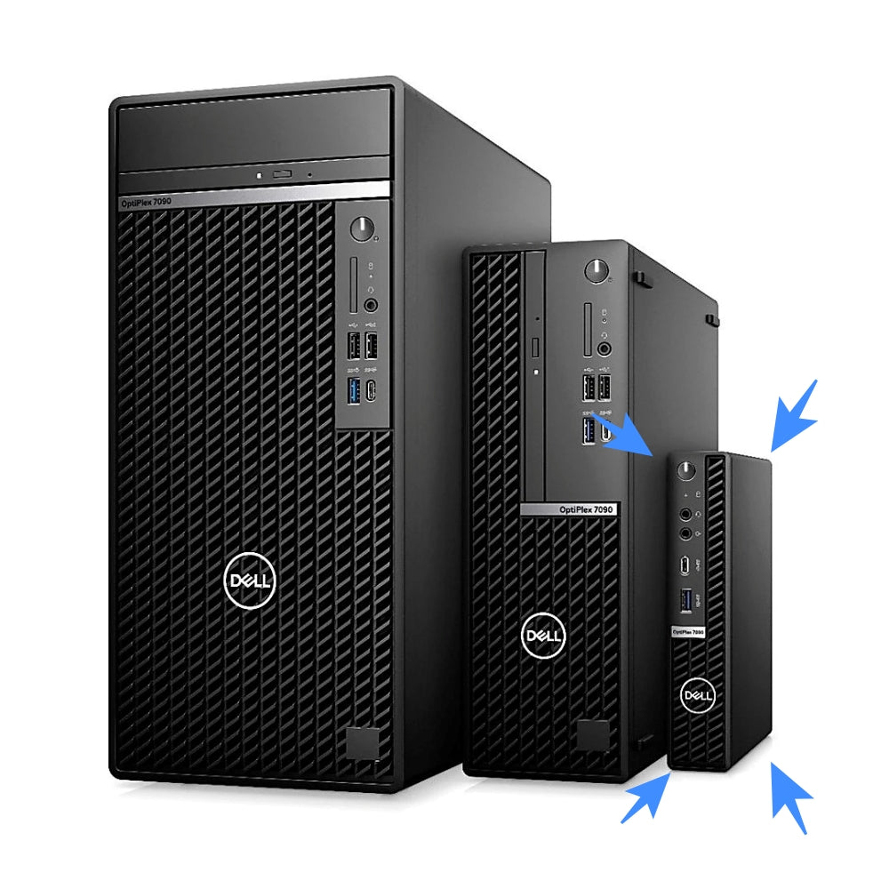 Dell OptiPlex 7090 Micro, Business Desktop, Intel Core i5-10500T or i7-10700T, 16GB RAM, 512GB SSD, Wi-Fi 6, Windows 11 Pro - Refurbished