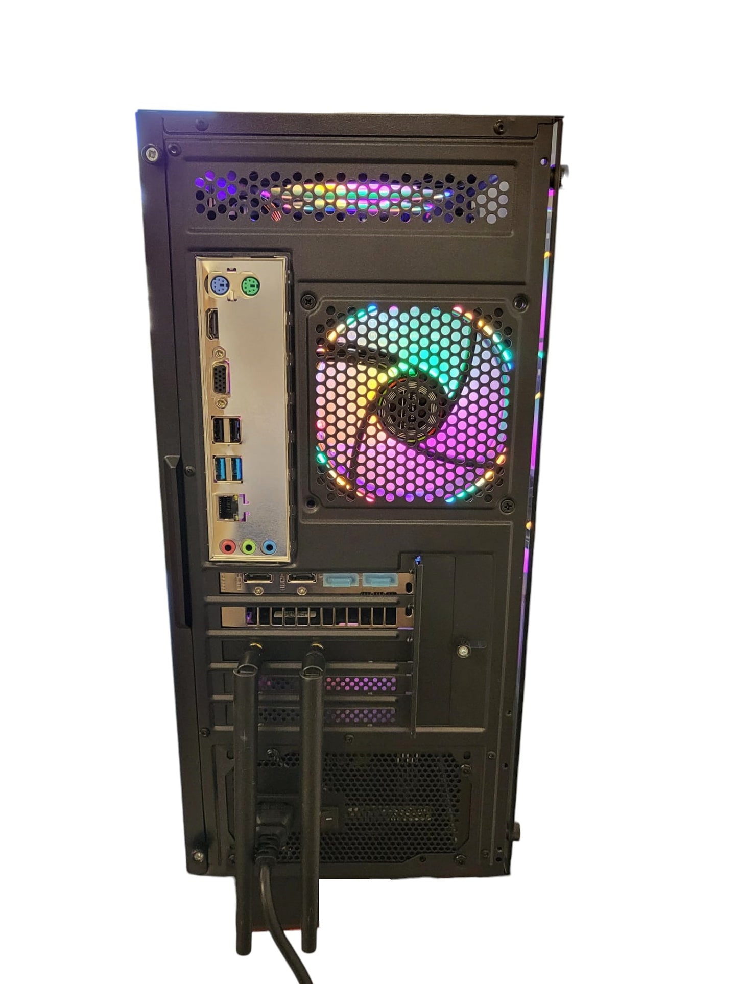 CTO Gaming GX240-BK MT Intel Core i5-8400 16GB 1TB SSD AMD RX590 Graphic Wi-Fi W11P w/RGB Keyboard, Mouse, Mousepad, 7.1 USB Headset - Refurb