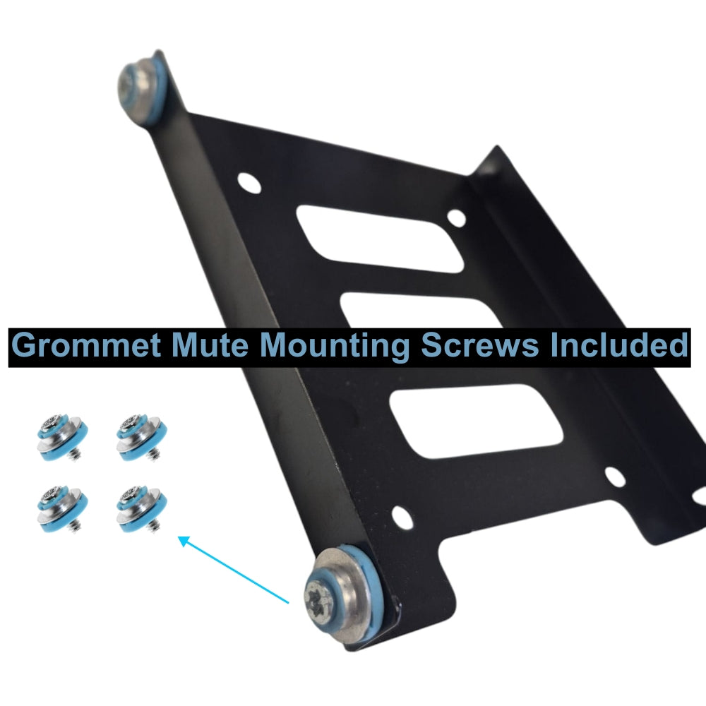 2.5 to 3.5in HDD Metal Mounting Bracket w/Grommet Screw for HP Desktops - Pulls