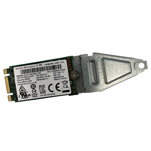 Union Memory 256GB M.2 2242 NVMe PCIe 3.0 SSD Pulls w/2280 adaptor