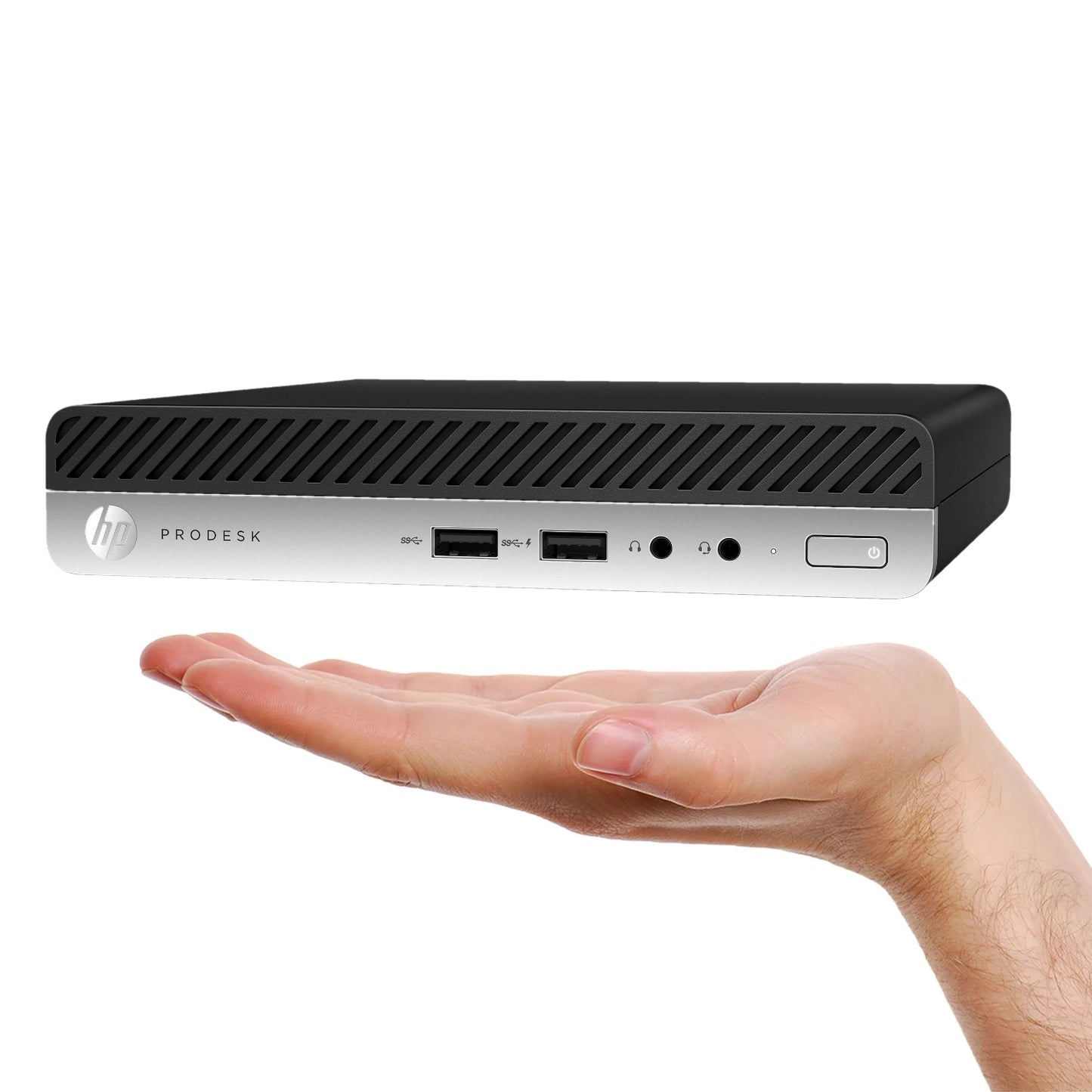 HP ProDesk 400 G4 Desktop Mini, Business PC, Intel Core i5-8500T, 8GB RAM, 256GB SSD, USB WIFI, Windows 11 Pro - Refurbished