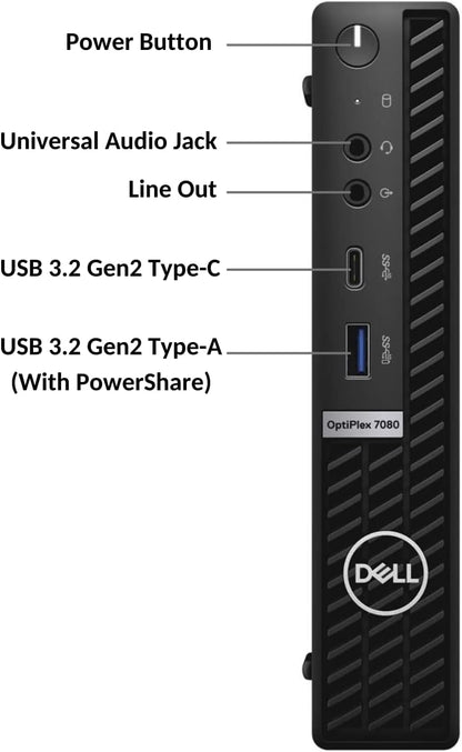Dell OptiPlex 7080 Micro CI5-10500T 16GB 512GB SSD WIFI W11P Refurbished
