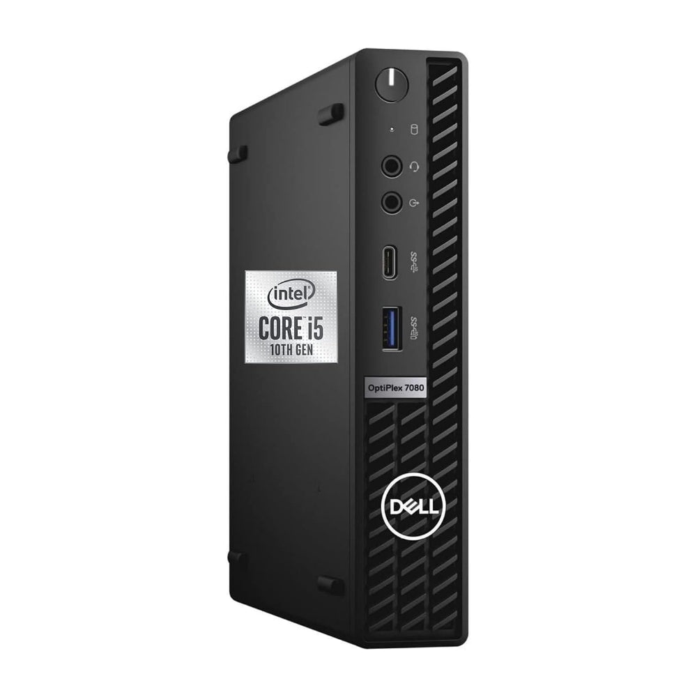 Dell OptiPlex 7080 Business Desktop Micro CI5-10600 16GB RAM 25GB SSD WiFi6, Windows 11 Pro - Refurbished