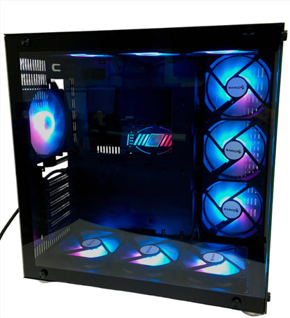 Samco UFOII Computer Case (Black) with 1 x 120mm RGB Fan
