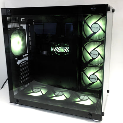 Samco UFOII Computer Case (Black) with 1 x 120mm RGB Fan
