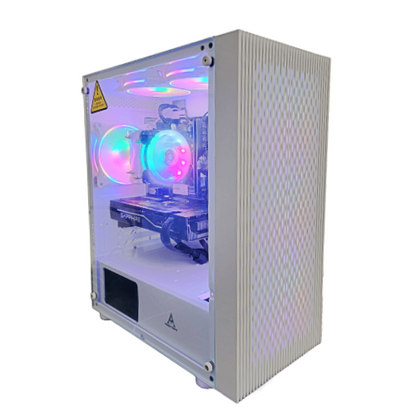 CTO LC-32H Mid Tower Computer Case w/ 6x 120mm RGB FAN (SGQ120) - Black and White Avaliable