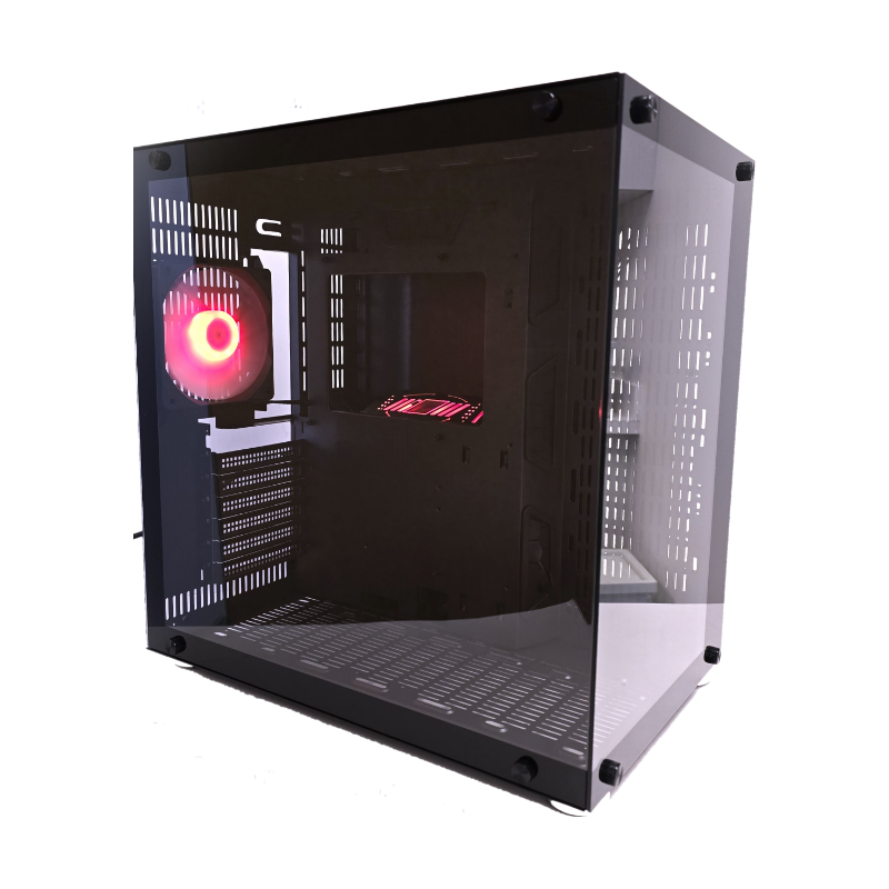 Samco UFOII Computer Case (Black) with 1 x 120mm RGB Fan