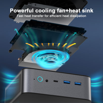 Samco GT01-900 Mini PC, Business Desktop, Intel Core i9-12900H, 16/32GB RAM, 512GB/1TB SSD, Wi-Fi 6, Windows 11 Pro