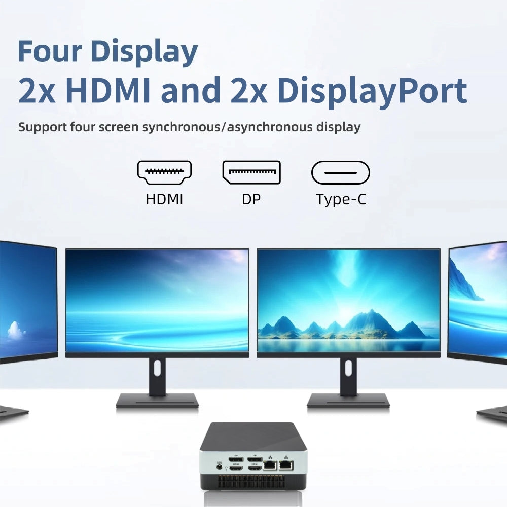 Samco GT02-1300 Mini PC, Intel Core i5-1340P, 16GB or 32GB RAM, 512GB or 1TB SSD, Wi-Fi 6, Windows 11 Pro