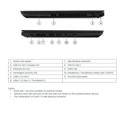 Lenovo ThinkPad T14 G1 Intel Core i5-10310U 16GB RAM 256GB/512GB/1TB SSD 14in FHD Windows 11 Pro Refurb