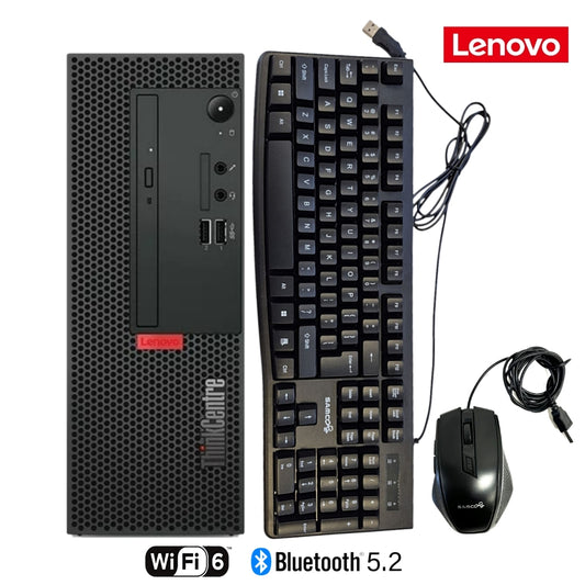 Lenovo ThinkCentre M70C SFF, Business Desktop, Intel Core i5-10400, 16GB or 32GB RAM, 512GB SSD, Wi-Fi 6, BT 5.2, Windows 11 Pro with Keyboard and Mouse - Refurbished