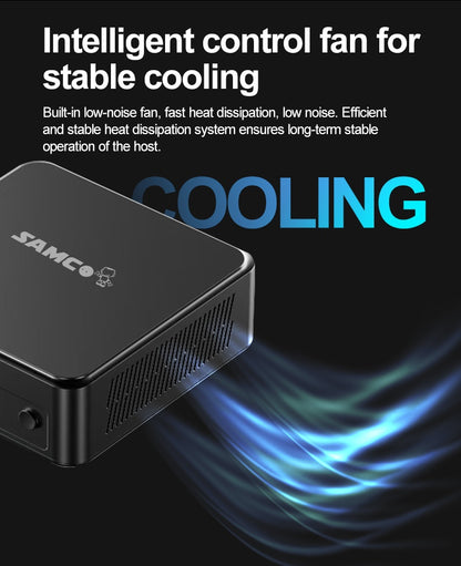 Samco GB01-150 Mini PC, Intel N150, 16GB RAM, 512GB SSD, Wi-Fi and Bluetooth, Windows 11 Pro