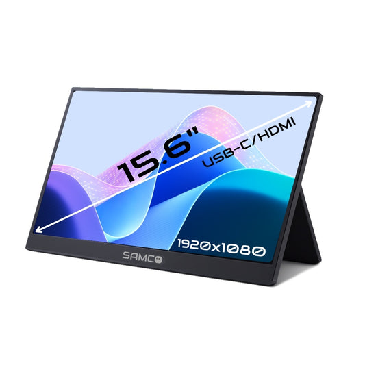 SAMCO P1601 15.6in 1920x1080 USB-C/HDMI Portable Monitor Non-Touch