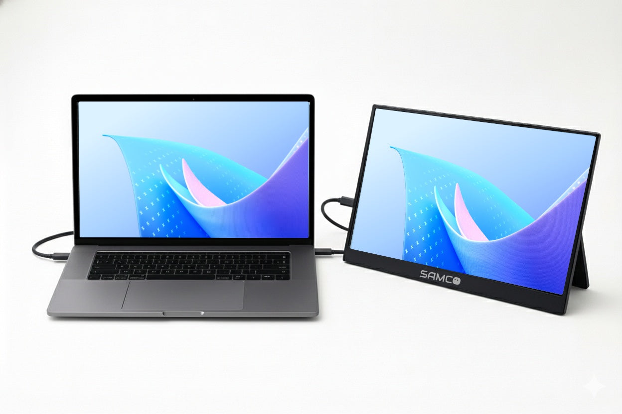 SAMCO P1601 15.6in 1920x1080 USB-C/HDMI Portable Monitor Non-Touch