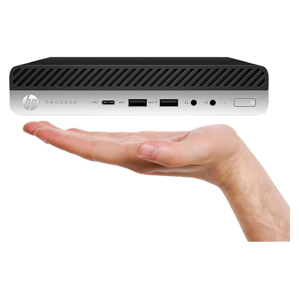 HP Prodesk 600 G4 DM, Business Desktop, Intel Core i7-8700T, 16GB RAM, 512GB SSD, Wi-Fi, Windows 11 Pro - Refurbished