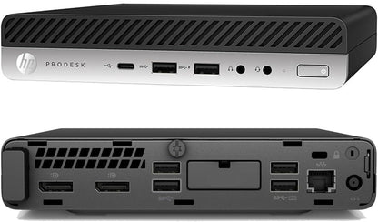 HP Prodesk 600 G4 DM, Business Desktop, Intel Core i7-8700T, 16GB RAM, 512GB SSD, Wi-Fi, Windows 11 Pro - Refurbished