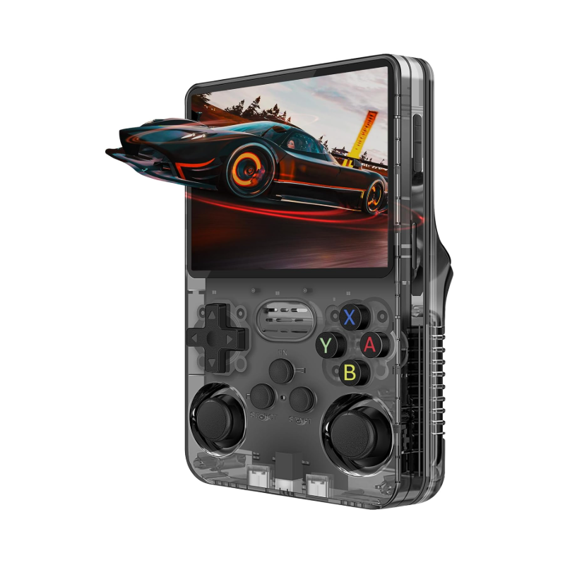 R36S Handheld Game Console 3.5 inch 64GB (Black/White)