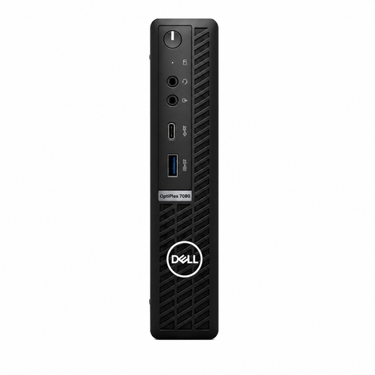 Dell OptiPlex 7080 Business Desktop Micro CI5-10600 16GB RAM 25GB SSD WiFi6, Windows 11 Pro - Refurbished