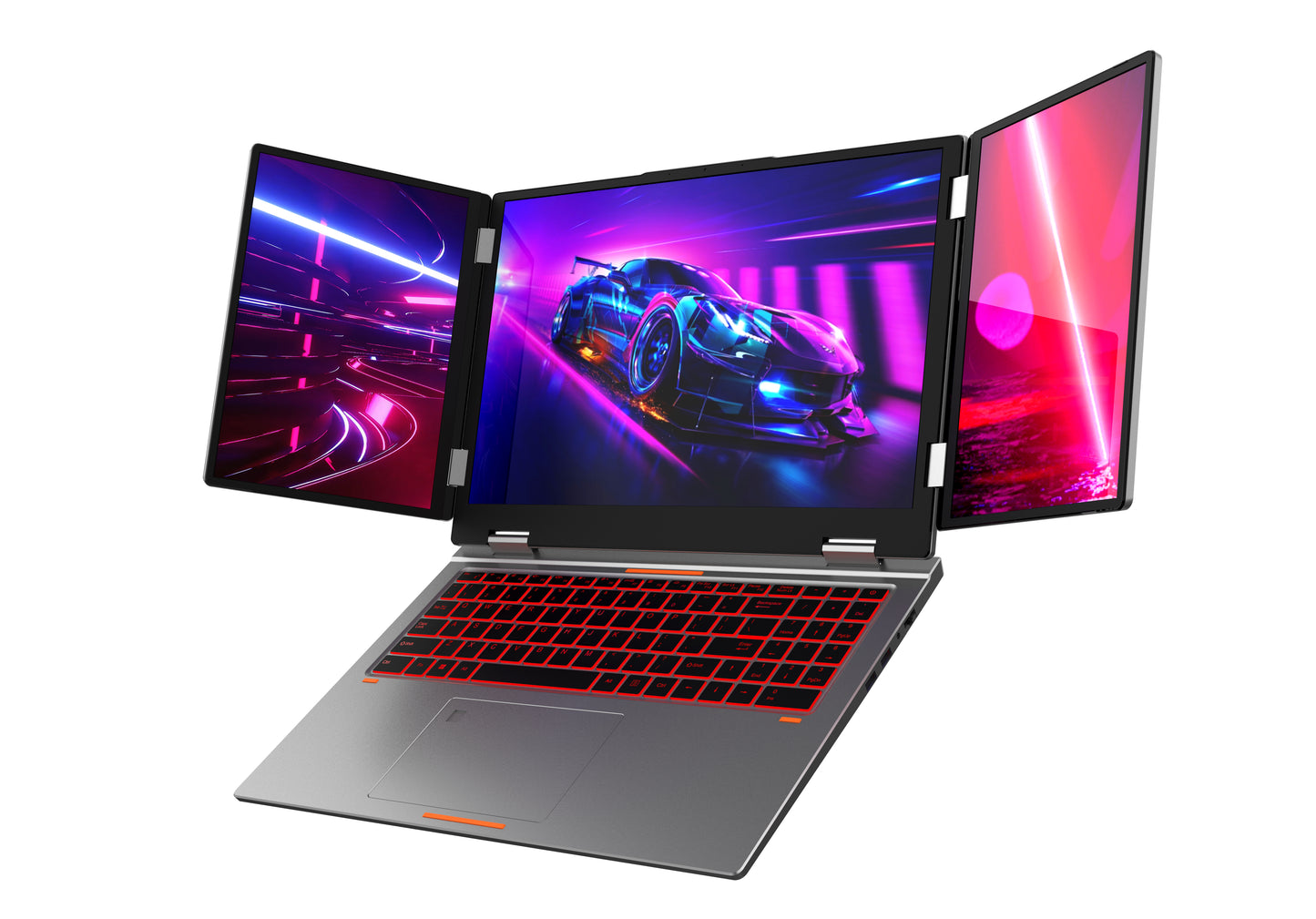 Samco M30 Triple-Screen Workstation Laptop Intel Core i7-1260P 16/32GB RAM 512GB/1TB SSD (16+10.5+10.5in) Windows 11 Pro - Silver