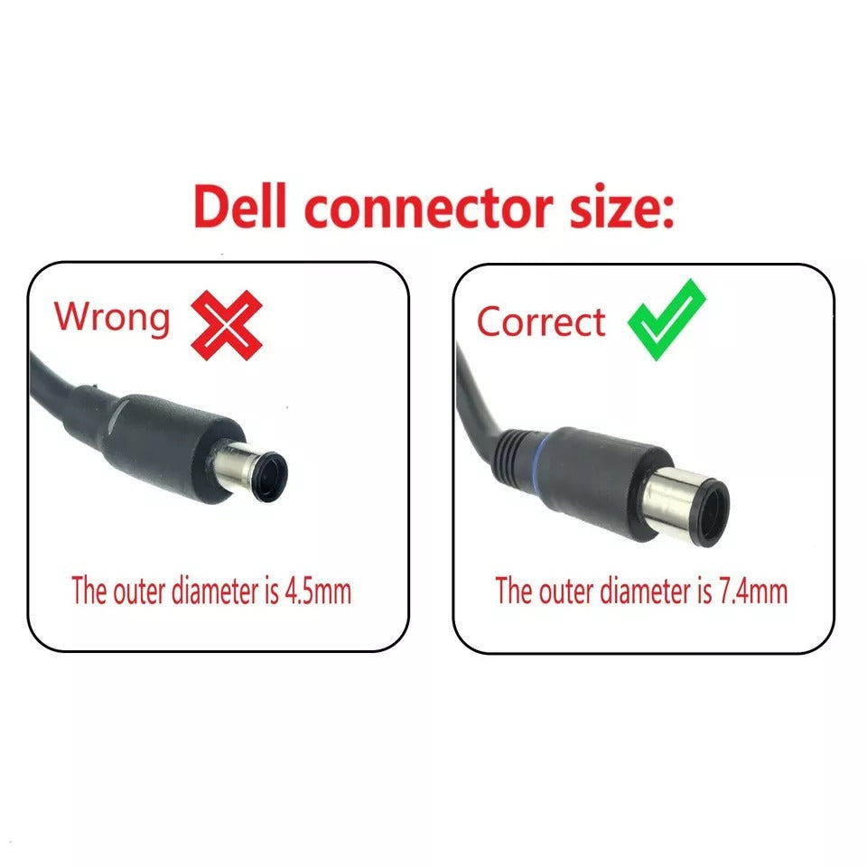 Dell 65W AC Adapter Charger 7.4mm Tip - Used and Tested