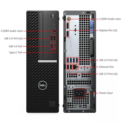 Dell OptiPlex 5080 SFF Intel Core i5-10500 8GB RAM 256GB SSD w/ USB Wi-Fi Windows 11 Pro Refurb