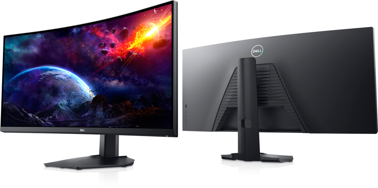 Dell 34in Curved Gaming Monitor - WQHD 3440 x 1440 144Hz  (S3422DWG) Refurb