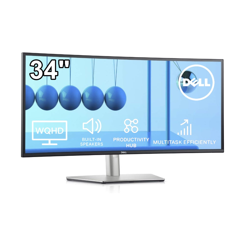 Dell UltraSharp U3421WE 34in Curved Monitor WQHD w/ Built-in Speakers - Refurbished
